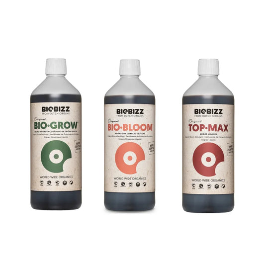 BioBizz Set Bio Grow, Bio Bloom und Top Max, je 250ml